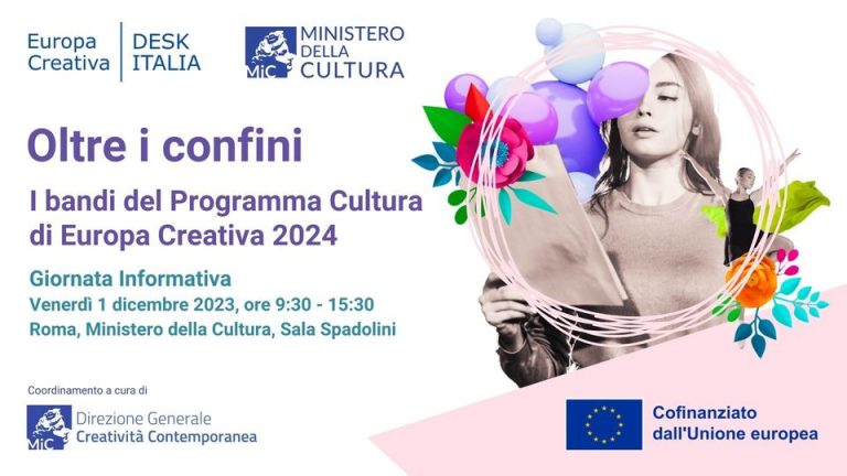 OLTRE I CONFINI. I bandi 2024 del programma Cultura di Europa Creativa – Registrazione disponibile