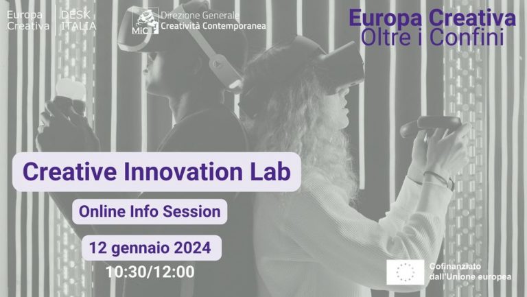 Bando “Innovation Lab”: sessione informativa il 12 gennaio 2024