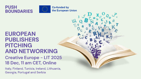 Incontro online tra editori europei il 18 dicembre 2024: pitching e networking per il bando “LIT 2025”