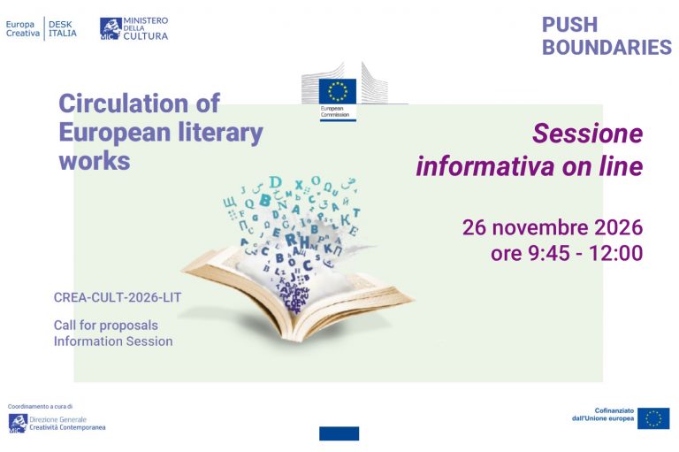 Circolazione di opere letterarie europee LIT 2026 – Infosession on line