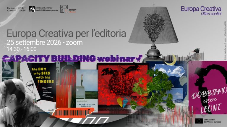 Webinar su opportunità per il settore del libro – promosso da ADEI e aperto a tutti – 25.09.2026