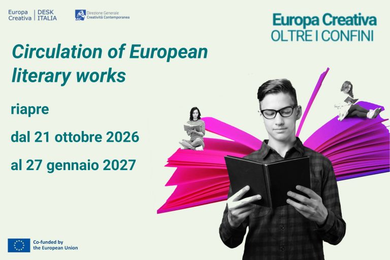 “Circulation of European literary works” riapre dal 21 ottobre al 27 gennaio!