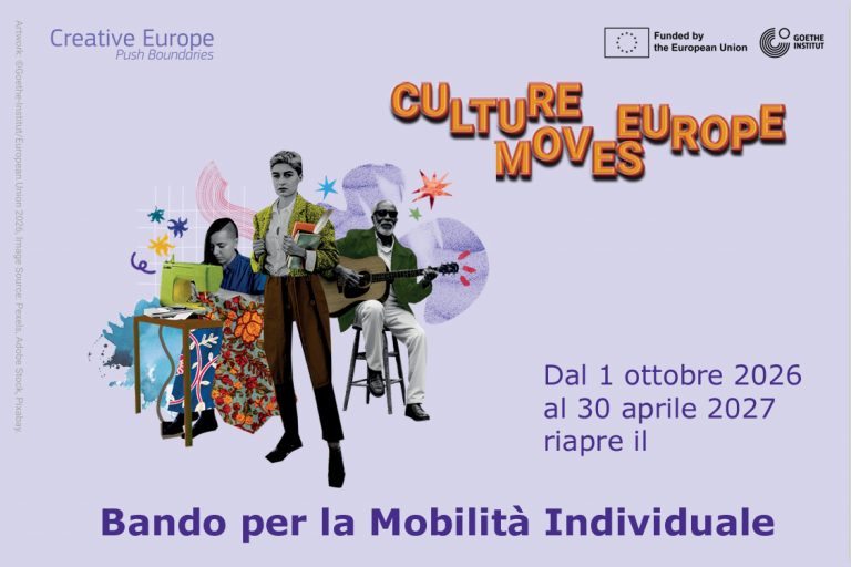 Riparte Culture Moves Europe – Da ottobre ad aprile la Mobilità Individuale